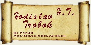 Hodislav Trobok vizit kartica